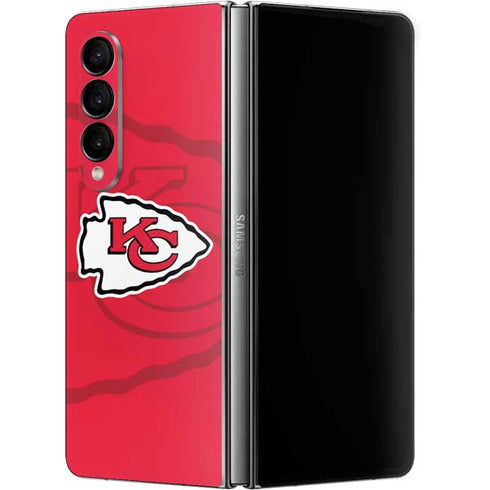 NFL Kansas City Chiefs Double Vision Galaxy Z Fold4 5G Skin