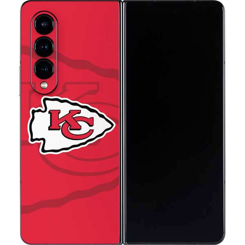NFL Kansas City Chiefs Double Vision Galaxy Z Fold4 5G Skin