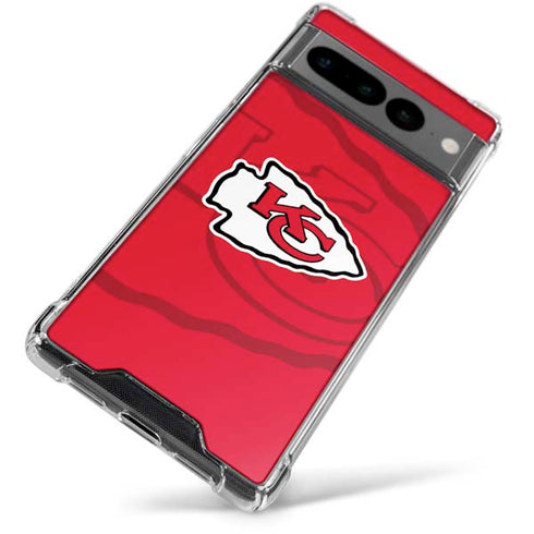 NFL Kansas City Chiefs Double Vision Google Pixel 7 Pro Clear Case