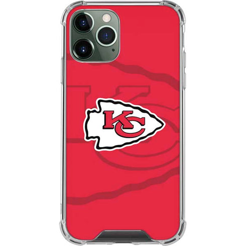 NFL Kansas City Chiefs Double Vision iPhone 11 Pro Max Clear Case