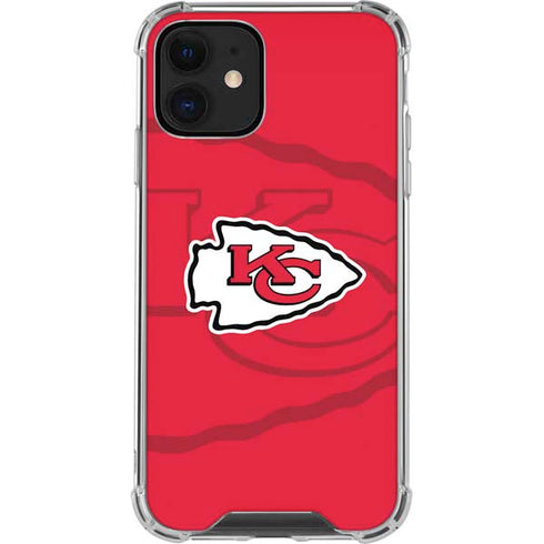NFL Kansas City Chiefs Double Vision iPhone 12 Mini Clear Case