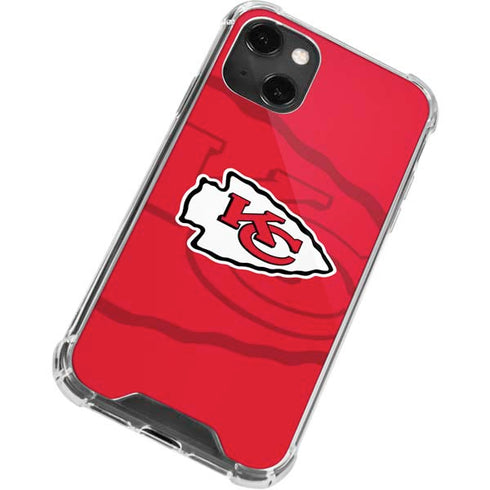 NFL Kansas City Chiefs Double Vision iPhone 13 Mini Clear Case