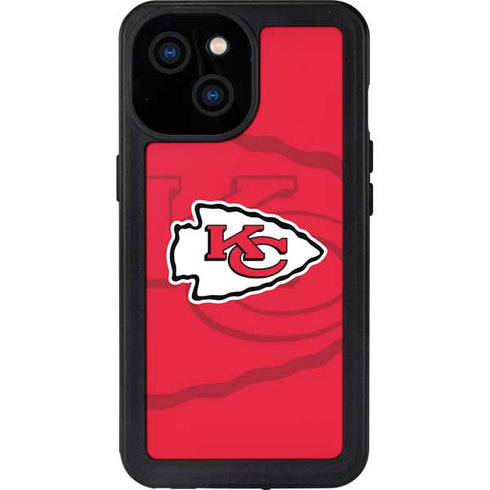 NFL Kansas City Chiefs Double Vision iPhone 13 Mini Waterproof Case