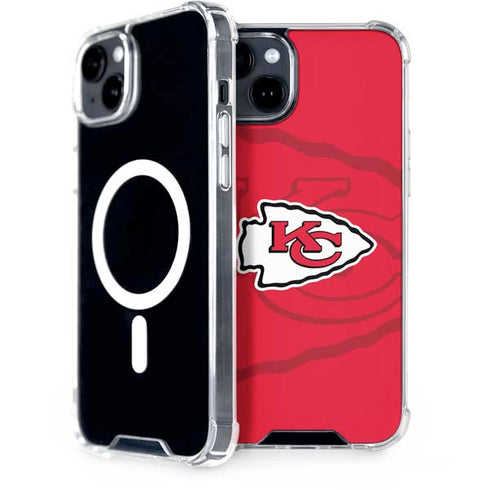NFL Kansas City Chiefs Double Vision iPhone 15 Plus MagSafe Case