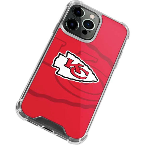 NFL Kansas City Chiefs Double Vision iPhone 14 Pro Clear Case