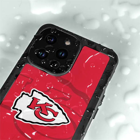NFL Kansas City Chiefs Double Vision iPhone 14 Pro Max Waterproof Case