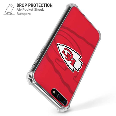 NFL Kansas City Chiefs Double Vision iPhone 7/8 Plus Clear Case