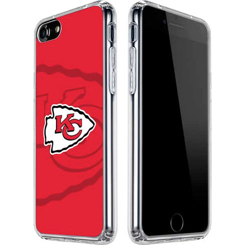 NFL Kansas City Chiefs Double Vision iPhone SE (2nd & 3rd Gen) Clear Case