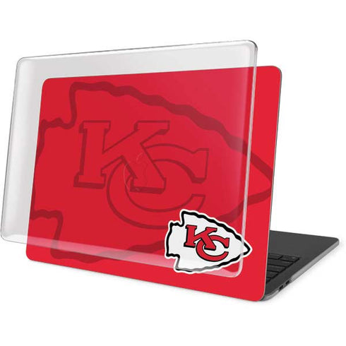 NFL Kansas City Chiefs Double Vision MacBook Pro 16in (2019-20) Case plus Skin