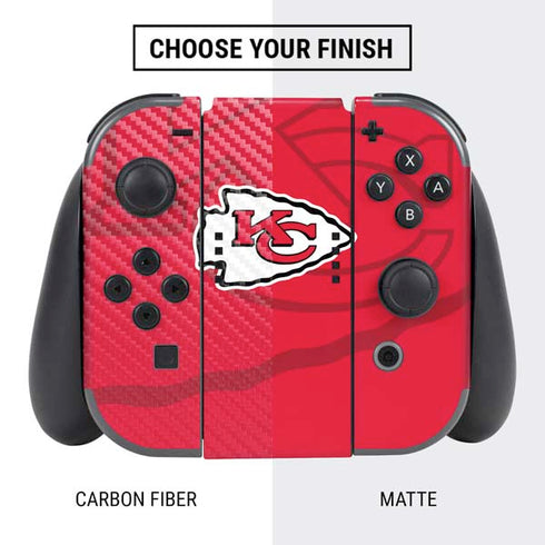 NFL Kansas City Chiefs Double Vision Nintendo Switch Bundle Skin