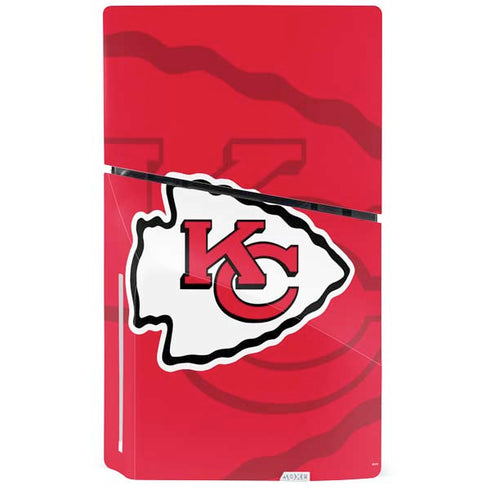 NFL Kansas City Chiefs Double Vision PS5 Slim Disk Console Skin