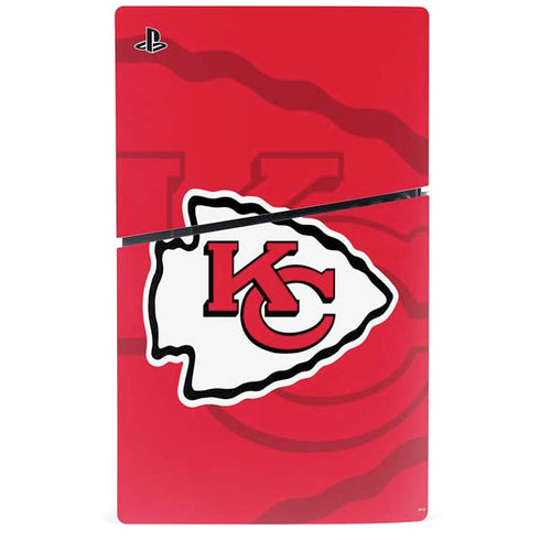 NFL Kansas City Chiefs Double Vision PS5 Slim Digital Edition Console Skin