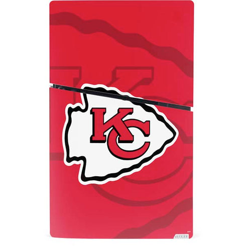 NFL Kansas City Chiefs Double Vision PS5 Slim Digital Edition Console Skin