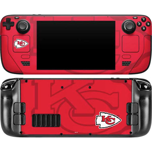 NFL Kansas City Chiefs Double Vision Steam Deck Handheld Gaming Computer Skin
