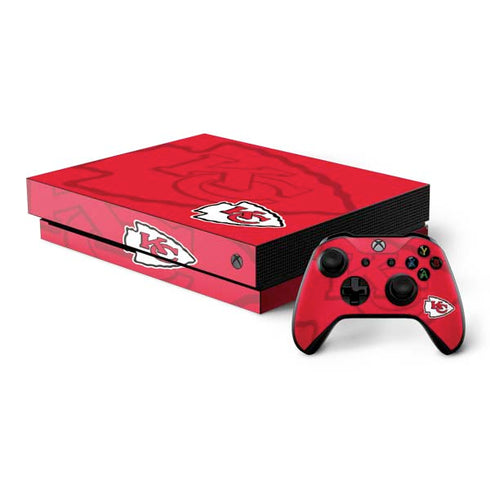 NFL Kansas City Chiefs Double Vision Xbox One X Bundle Skin