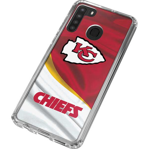 NFL Kansas City Chiefs Galaxy A21 Clear Case