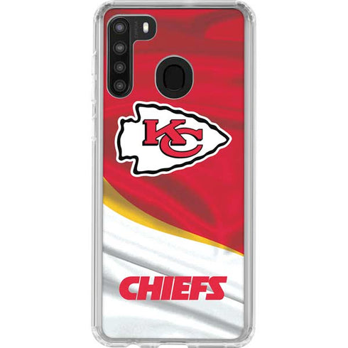 NFL Kansas City Chiefs Galaxy A21 Clear Case