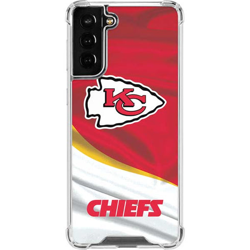 NFL Kansas City Chiefs Galaxy S21 FE Clear Case