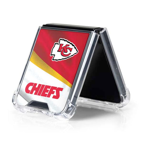 NFL Kansas City Chiefs Galaxy Z Flip5 5G Clear Case