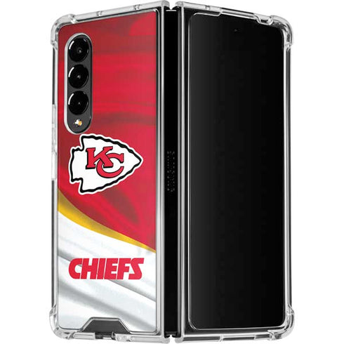 NFL Kansas City Chiefs Galaxy Z Fold4 5G Clear Case