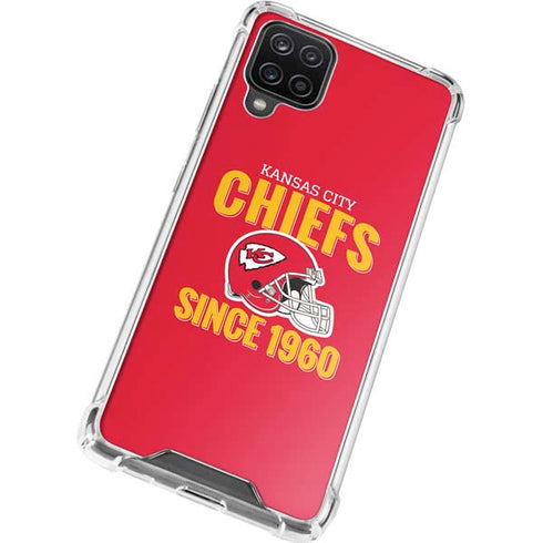 NFL Kansas City Chiefs Helmet Galaxy A12 Clear Case