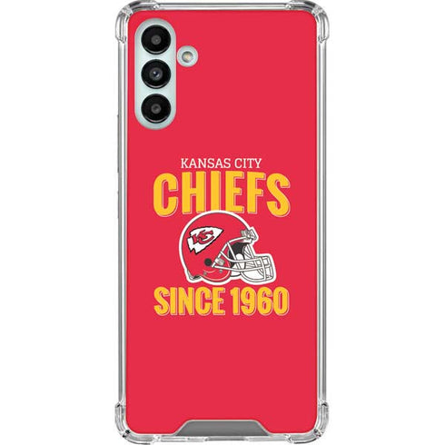 NFL Kansas City Chiefs Helmet Galaxy A13 5G Clear Case