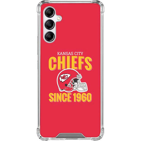 NFL Kansas City Chiefs Helmet Galaxy A15 5G Clear Case