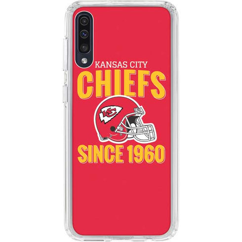 NFL Kansas City Chiefs Helmet Galaxy A50 Clear Case