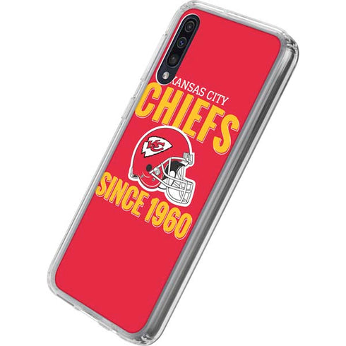NFL Kansas City Chiefs Helmet Galaxy A50 Clear Case