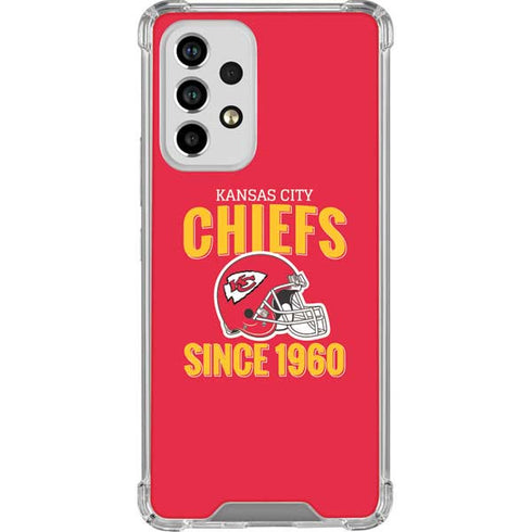 NFL Kansas City Chiefs Helmet Galaxy A53 5G Clear Case