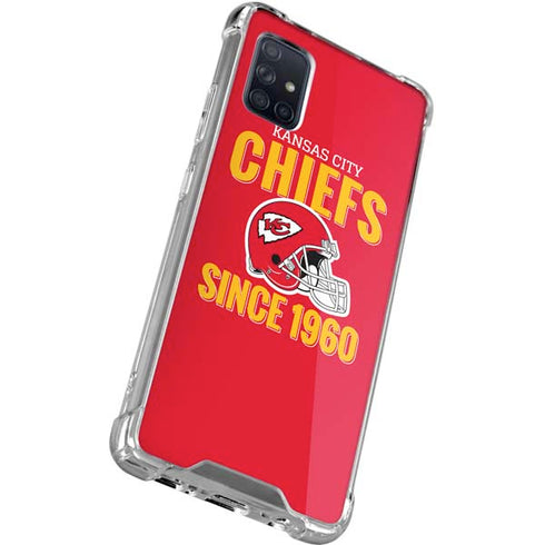 NFL Kansas City Chiefs Helmet Galaxy A71 5G Clear Case