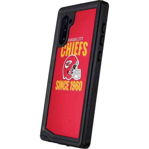 NFL Kansas City Chiefs Helmet Galaxy Note 10 Waterproof Case