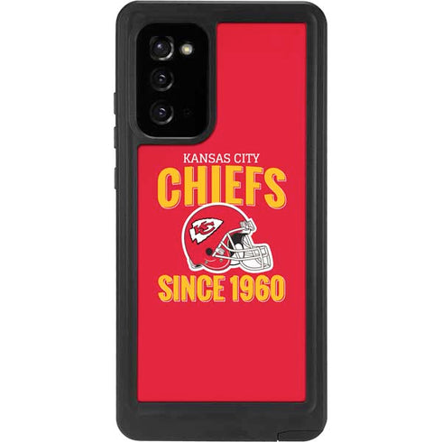 NFL Kansas City Chiefs Helmet Galaxy Note20 5G Waterproof Case