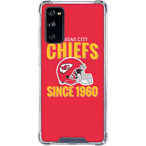 NFL Kansas City Chiefs Helmet Galaxy S20 FE Clear Case