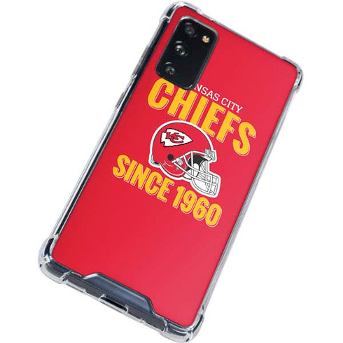 NFL Kansas City Chiefs Helmet Galaxy S20 FE Clear Case