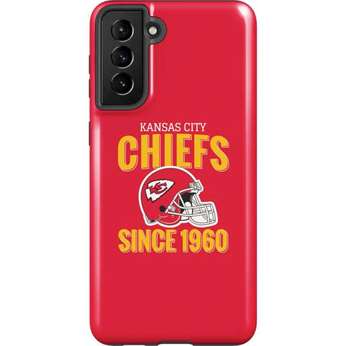 NFL Kansas City Chiefs Helmet Galaxy S21 FE Pro Case