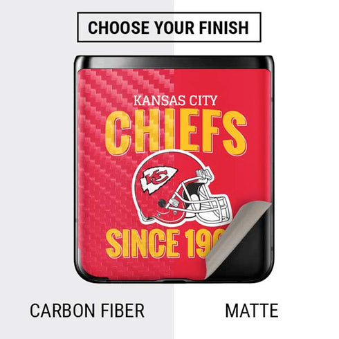 NFL Kansas City Chiefs Helmet Galaxy Z Flip Skin