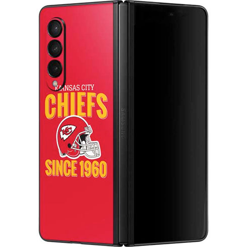 NFL Kansas City Chiefs Helmet Galaxy Z Fold3 5G Skin