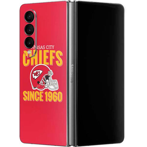NFL Kansas City Chiefs Helmet Galaxy Z Fold4 5G Skin