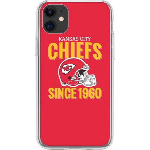 NFL Kansas City Chiefs Helmet iPhone 11 Clear Case