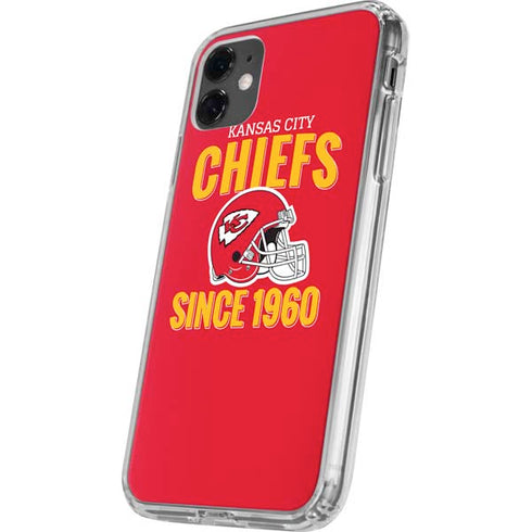 NFL Kansas City Chiefs Helmet iPhone 11 Clear Case
