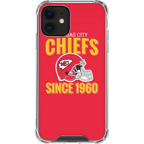NFL Kansas City Chiefs Helmet iPhone 12 Mini Clear Case