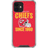 NFL Kansas City Chiefs Helmet iPhone 12 Mini Clear Case