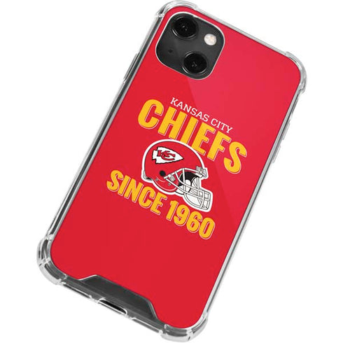 NFL Kansas City Chiefs Helmet iPhone 13 Mini Clear Case