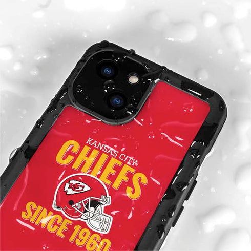NFL Kansas City Chiefs Helmet iPhone 13 Mini Waterproof Case