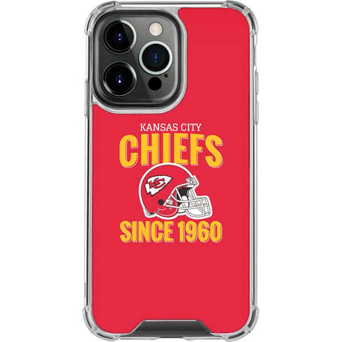 NFL Kansas City Chiefs Helmet iPhone 13 Pro Clear Case
