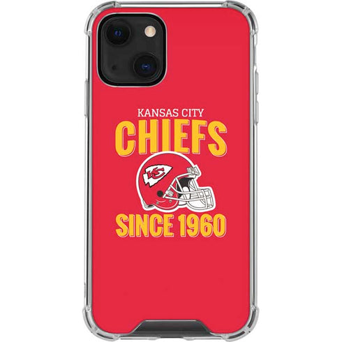 NFL Kansas City Chiefs Helmet iPhone 14 Plus Clear Case