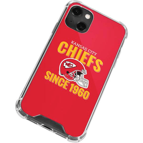 NFL Kansas City Chiefs Helmet iPhone 14 Plus Clear Case