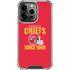 NFL Kansas City Chiefs Helmet iPhone 14 Pro Clear Case