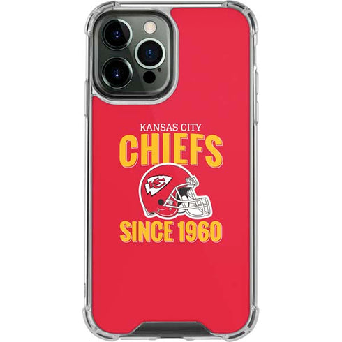 NFL Kansas City Chiefs Helmet iPhone 15 Pro Max Clear Case